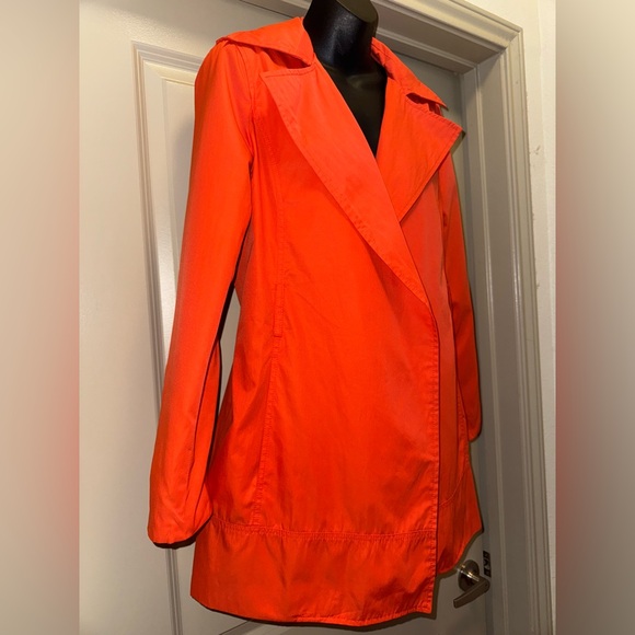 Zara Orange Coat Jacket size L - Picture 3 of 10